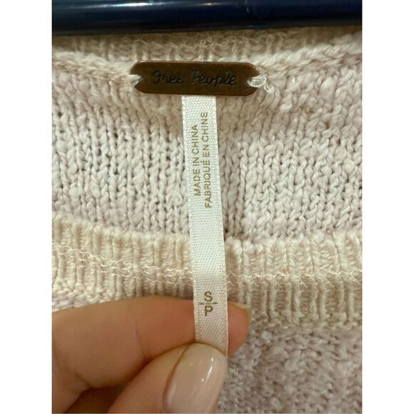 Free People Sweater Oversized Two Tone Dolman Sleeve Sz S - Picture 3 of 6